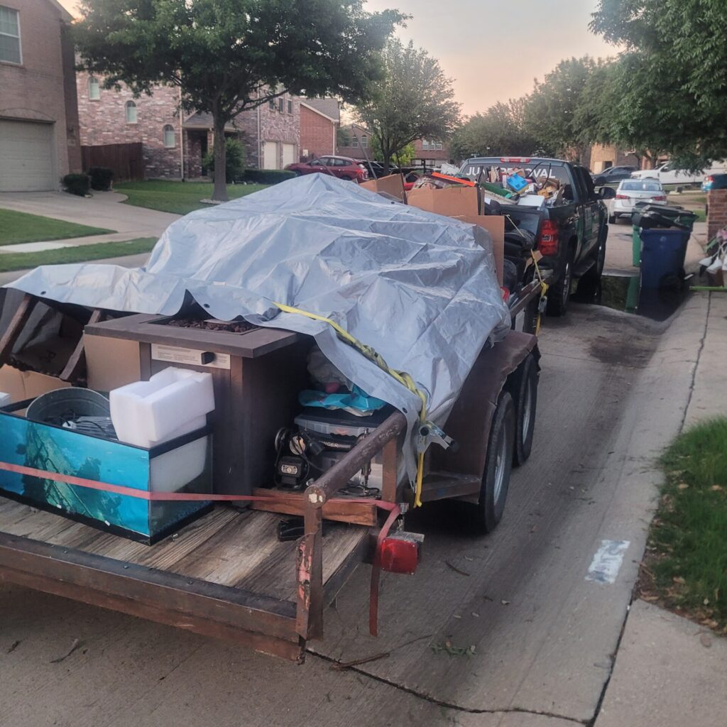 Specialists conducting an eviction cleanup.